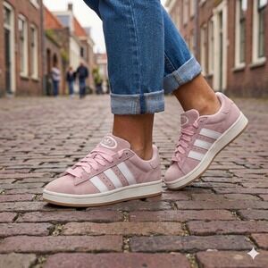 Adidas Campus 00s Clear Pink/Cloud White/Gum JH7840 Junior's 7 **NEW**